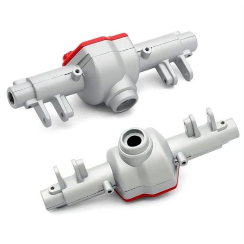 MKIUYVD RC-Achsen-Komplettset Für MN128 Für MN86 MN86S MN86K MN86KS Metall Vorder- Und Hinterachsgehäuse Mit Differentialabdeckung 1/12 RC Crawler Autoteile(Silver,2pcs Axle Housing) von MKIUYVD