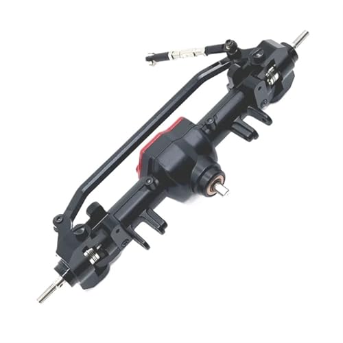 MKIUYVD RC-Achsen-Komplettset Für MN128 MN86 MN86S MN86K MN86KS Metall Vorder- Und Hinterdifferentialachsensatz 1/12 RC Crawler Car Upgrade-Teile(Black,Front Axle) von MKIUYVD