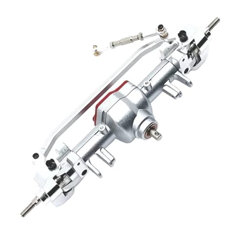 MKIUYVD RC-Achsen-Komplettset Für MN128 MN86 MN86S MN86K MN86KS Metall Vorder- Und Hinterdifferentialachsensatz 1/12 RC Crawler Car Upgrade-Teile(Silver,Front Axle) von MKIUYVD
