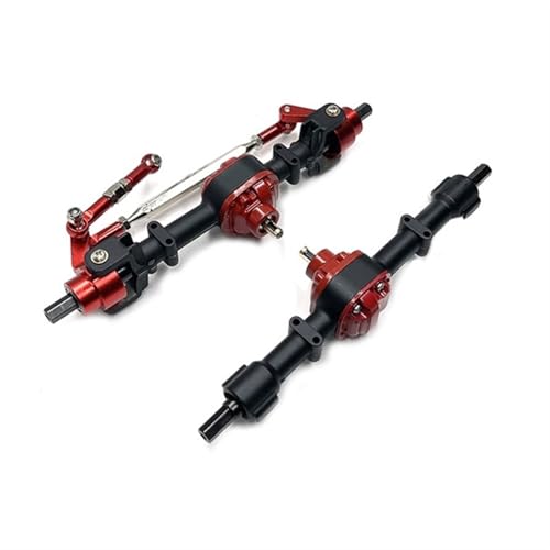MKIUYVD RC-Achsen-Komplettset Für MN78 Für MN82 Metall Vorne Und Hinten Wellenhülse 1/12 RC Auto Upgrade Teile Zubehör RC Auto Upgrade Teile(Black) von MKIUYVD