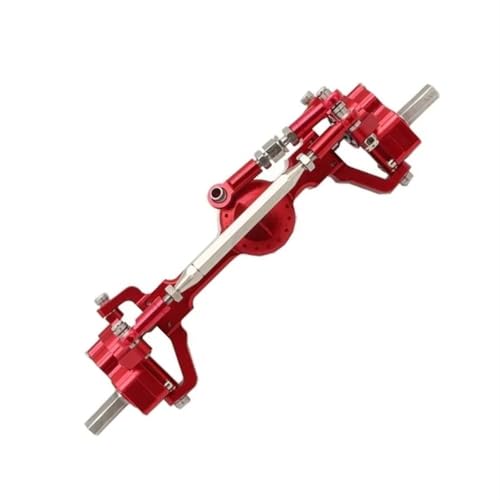 MKIUYVD RC-Achsen-Komplettset Für MN99S D91 D96 MN98 MN45 CNC-Metall-Portalachsensatz Vorne Und Hinten 1/12 rc Cars Upgrade-Teile Upgrade-Zubehör(Red,Front Axle) von MKIUYVD