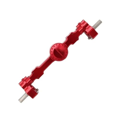 MKIUYVD RC-Achsen-Komplettset Für MN99S D91 D96 MN98 MN45 CNC-Metall-Portalachsensatz Vorne Und Hinten 1/12 rc Cars Upgrade-Teile Upgrade-Zubehör(Red,Rear Axle) von MKIUYVD