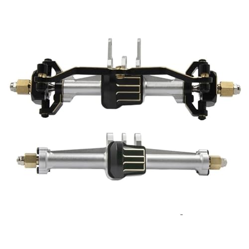 MKIUYVD RC-Achsen-Komplettset Für TRX4M 1/18 rc Cars Vorder- Und Hinterachsen-Set, Upgrade-Teile, Komplette Hinterachse Aus Aluminiumlegierung Mit Getriebe(Silver) von MKIUYVD