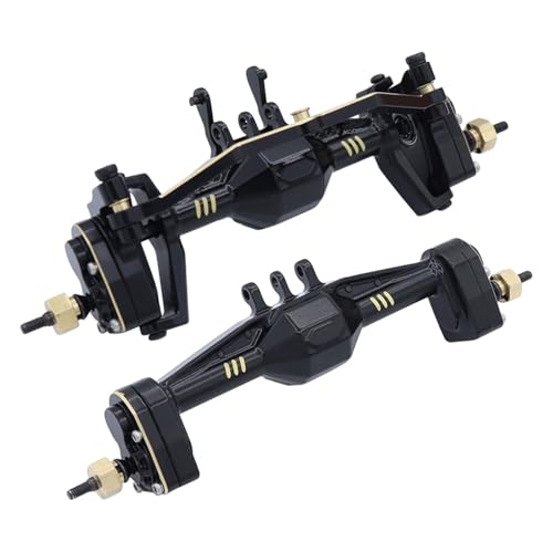 MKIUYVD RC-Achsen-Komplettset Für Trx4m 1/18 RC-Autoteil, Aluminiumlegierung, Vorderachse, Hinterachse, Bessere Stabilität, RC-Vorderachse, RC-Auto, Upgrade-Teile, Zubehör(1 Set) von MKIUYVD