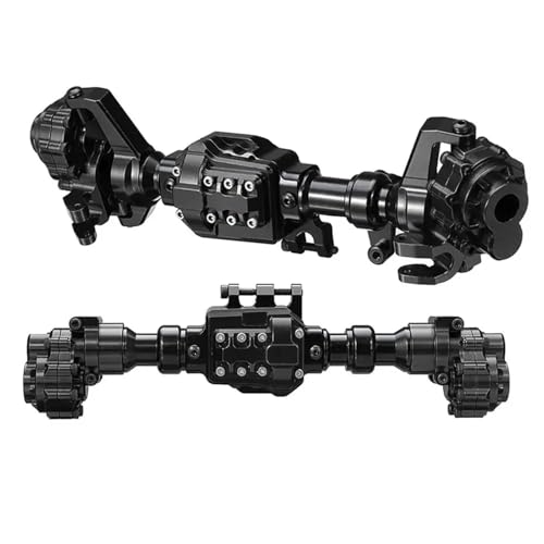 MKIUYVD RC-Achsen-Komplettset Für Trxs Für TRX-4 Für Defender Für G500 Metall-Upgrade-Teile Portal-Achsengehäuse Für 1/10 RC Crawler Upgrade-Teile(Black) von MKIUYVD