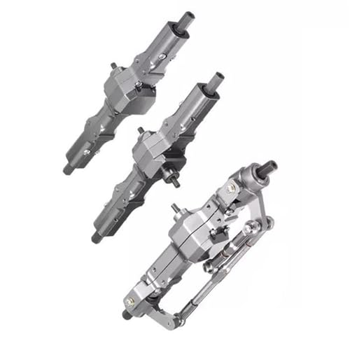 MKIUYVD RC-Achsen-Komplettset Für WPL Für B16 B36 1/16 RC Truck Rock Crawler Trucks Auto-Upgrade-Teile Metall Vorne/Mitte/Hinten Brückenachse Getriebe von MKIUYVD