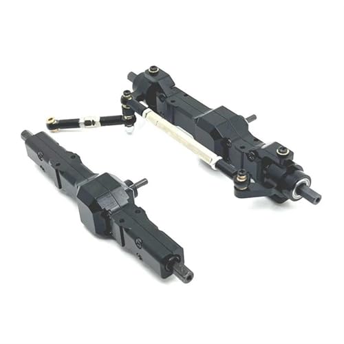 MKIUYVD RC-Achsen-Komplettset Für WPL Für C14 C24 B14 B24 B16 B36 Für Feiyu 1/16 RC Auto Teile Metall Upgrade Vorder- Und Hinterachse Montage(Black) von MKIUYVD