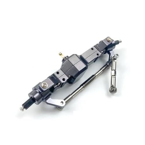 MKIUYVD RC-Achsen-Komplettset Für WPL Für C14 C24 B14 B24 B16 B36 Metall Vorne Hinten Brücke Achse Getriebe 1/16 RC Auto LKW Rock Crawler Trucks RC Autoteile(Gray,Front Axle) von MKIUYVD