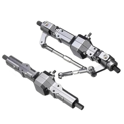 MKIUYVD RC-Achsen-Komplettset Für WPL Für C14 C24 B14 B24 Metall Vorne Hinten Brücke Achse Getriebe Mit Antriebswelle 1/16 RC Auto Upgrade Teile Zubehör von MKIUYVD
