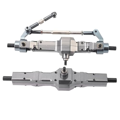 MKIUYVD RC-Achsen-Komplettset Für WPL Für C14 C24 C34 C44 B14 B24 1/16 RC LKW Auto Upgrade Teile Zubehör Metall Vordere Hintere Brücke Achse von MKIUYVD