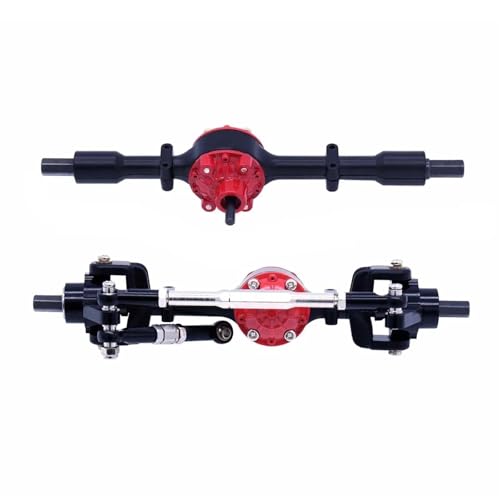 MKIUYVD RC-Achsen-Komplettset Für WPL Für C14 C24 C34 C44 B14 B24 Metall Vorder- Und Hinterachse Set 1/16 RC Auto Modifizierte Teile Upgrades Teile Zubehör(Black) von MKIUYVD
