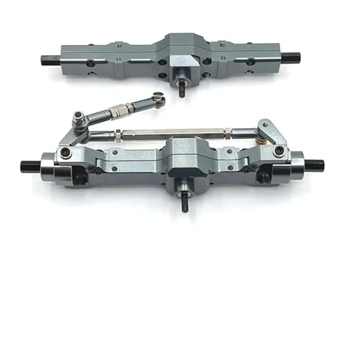 MKIUYVD RC-Achsen-Komplettset Für WPL Für C74 1/16 1/10 RC Autoteile Metall Upgrade Vorder- Und Hinterachse Montage Getriebewelle RC Auto Upgrade Teile(Gray) von MKIUYVD