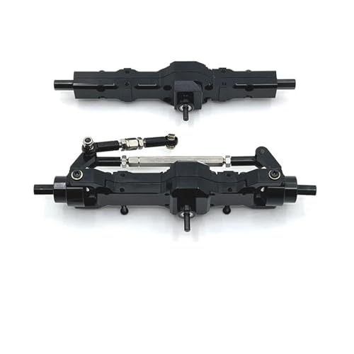 MKIUYVD RC-Achsen-Komplettset Für WPL Für C74 Metall RC Vorder- Und Hinterachsbaugruppe 1/16 1/10 RC Auto Vorder- Und Hinterachse Set Upgrade-Teile(Black) von MKIUYVD
