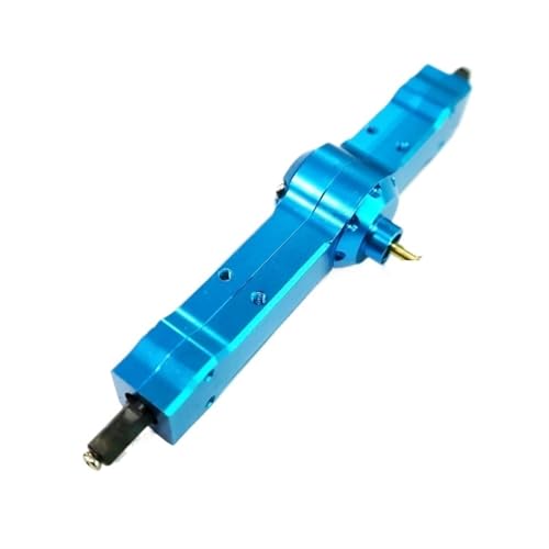 MKIUYVD RC-Achsen-Komplettset Für WPL Für D12 1/10 RC Auto Upgrade Zubehör Metall Hinterachsbrücke Ersatzteile RC Auto Modifikation Teile(Blue) von MKIUYVD