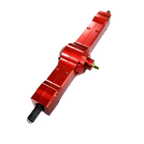MKIUYVD RC-Achsen-Komplettset Für WPL Für D12 1/10 RC Auto Upgrade Zubehör Metall Hinterachsbrücke Ersatzteile RC Auto Modifikation Teile(Red) von MKIUYVD