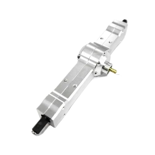 MKIUYVD RC-Achsen-Komplettset Für WPL Für D12 1/10 RC-Autoteil, RC-Autozubehör, Ersatzteile, RC-Upgrade-Teil, Aluminiumlegierung, CNC-Hinterachse(Silver) von MKIUYVD