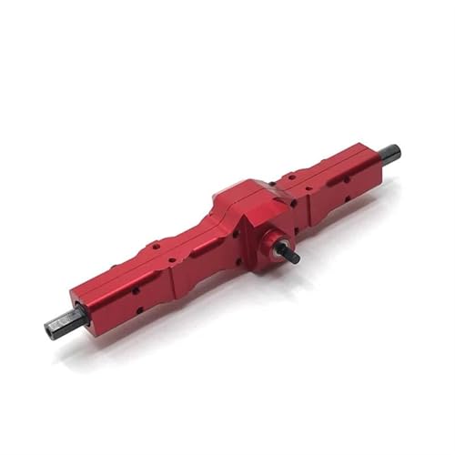 MKIUYVD RC-Achsen-Komplettset Für WPL Für D12 C14 C24 C34 B14 B16 B26 Für HengLong Für FeiYu Für JJRC RC Autoteile Upgrade Metall Hinterachse Montage(Red) von MKIUYVD