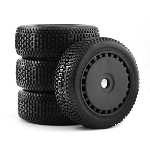 MKIUYVD RC Reifen Für ARRMA Für Trxs Für Redcat Für Team Für Losi Für Kyosho 1:8 RC Auto 4 Stück 116 Mm 1/8 RC Off-Road Buggy Reifen Rad 17 Mm Sechskant(Black,A) von MKIUYVD