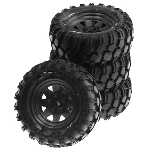 MKIUYVD RC Reifen Für Axial Für SCX10 90046 TRX4 Für Redcat Für GEN8 Metall 1,9 Zoll Beadlock-Radreifen Für 1:10 RC Crawler Car Upgrade-Teile(Black) von MKIUYVD