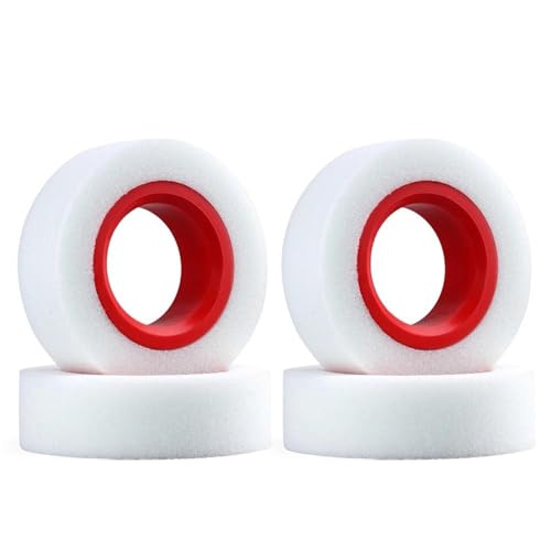 MKIUYVD RC Reifen Für Axial Für SCX10 90046 TRX4 RC Dual Stage Weicherer TPE-Schaum 100–110 Mm 114–120 Mm 1,9-Zoll-Radreifen Für RC Crawler(Red,120) von MKIUYVD