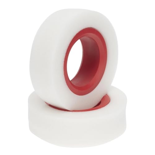 MKIUYVD RC Reifen Für Axial Für SCX10 90046 TRX4 RS RC Dual Stage Weicherer TPE-Schaum 100–110 Mm 114–120 Mm 1,9-Zoll-Radreifen Für RC Crawler(Red,110mm) von MKIUYVD