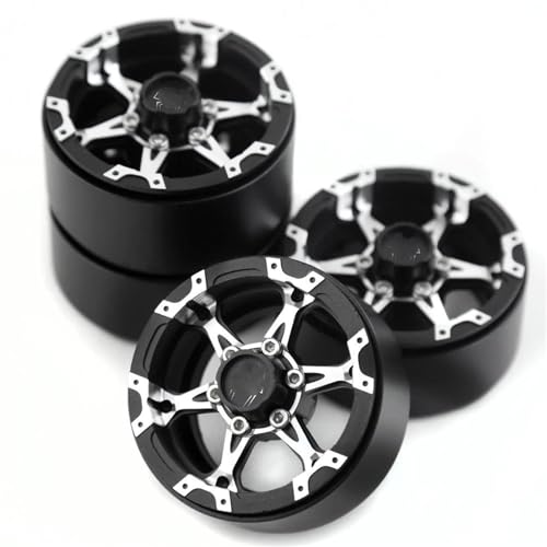 MKIUYVD RC Reifen Für Axial Für SCX10 Für Redcat Für Gen8 TRX4 VS4-10 NBRCI Aluminium 6-Speichen 1,9" Beadlock Felgennabe Für 1/10 RC Auto(A) von MKIUYVD