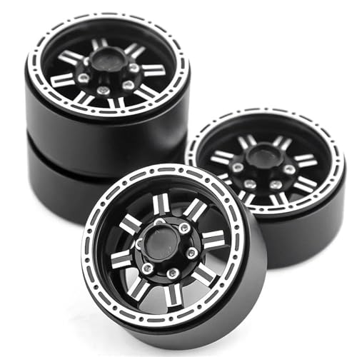 MKIUYVD RC Reifen Für Axial Für SCX10 Für Redcat Für Gen8 TRX4 VS4-10 NBRCI Aluminium 6-Speichen 1,9" Beadlock Felgennabe Für 1/10 RC Auto(C) von MKIUYVD