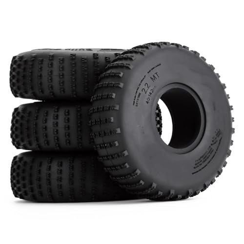 MKIUYVD RC Reifen Für Axial Für SCX10 Für Wraith 90018 RR10 Für Bomber 4PCS 2,2 "Rock Buggy Bully Comp Rad Reifen 142 * 40MM Für RC Crawler von MKIUYVD