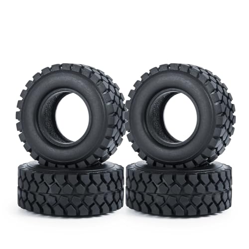 MKIUYVD RC Reifen Für Axial SCX24 1/24 Für TRX4M 1/18 RC Micro Crawler Autoräder Reifen 4 STK 1,0 Zoll Weichgummireifen RC Auto Upgrade Teile(A,54mm) von MKIUYVD