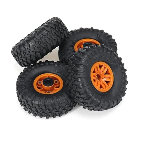 MKIUYVD RC Reifen Für HB Für Spielzeug Für ZP1001 1/10 RC-Fahrzeuge Ersatzteile 4 Stück RC-Autoreifen Räder Felgen RC-Zubehör Gummireifen RC-Autoreifen(Yellow) von MKIUYVD