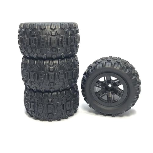 MKIUYVD RC Reifen Für MJX Für Hyper Für Go H16H H16H H16E H16P 4 Stück Gummireifen Reifen Rad 1/16 RC Auto Upgrade Teile Ersatzzubehör von MKIUYVD