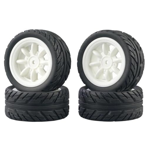 MKIUYVD RC Reifen Für SG1603 Für SG1604 SG1605 Für UDIRC UD1601 UD1602 UD1603 UD1604 1/16 RC Auto Upgrade Teile 4 Stück Gummireifen Reifen von MKIUYVD