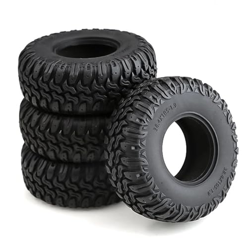 MKIUYVD RC Reifen Für TRX4 D90 Für Axial SCX10 II III Für Redcat 4PCS 105MM 1,9 Gummireifen Radreifen Für 1/10 RC Crawler Autozubehör von MKIUYVD