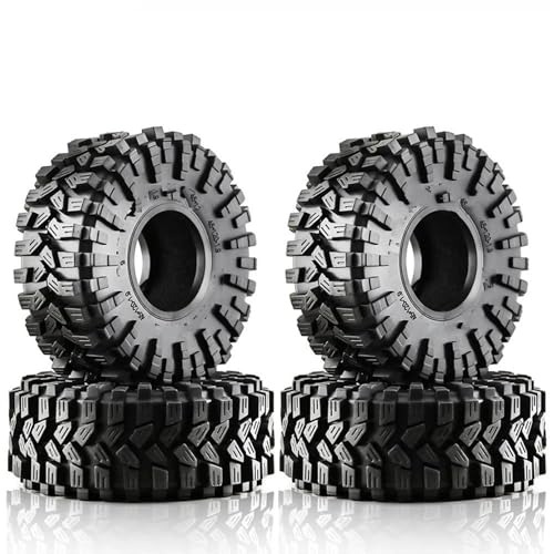 MKIUYVD RC Reifen Für TRX4 Für Axial SCX10 90046 Für Capra 4 Stück 1,9 Zoll Radreifen All-Terrain 120 * 48 Mm Für 1:10 RC Rock Buggy Crawler Car von MKIUYVD