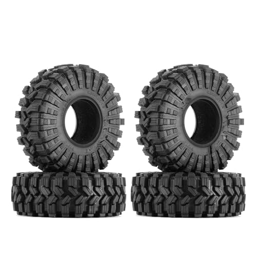 MKIUYVD RC Reifen Für TRX4 Für SCX10 Pro Für Capra Gen8 VS4-10 (T1914) King Trekker 118 X 42 Mm 1,9 Zoll Allradreifen 1/10 RC Crawler Car von MKIUYVD