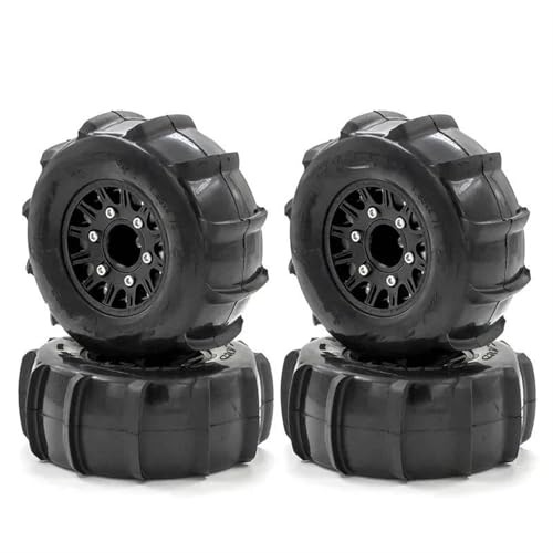 MKIUYVD RC Reifen Für Trax Für Slash Für Huanqi 727 E-revo 116 Mm Reifen Rc Automodell Short Card General Sand Tires Upgrade Reifenadapter 12/14/17 Mm(Black) von MKIUYVD
