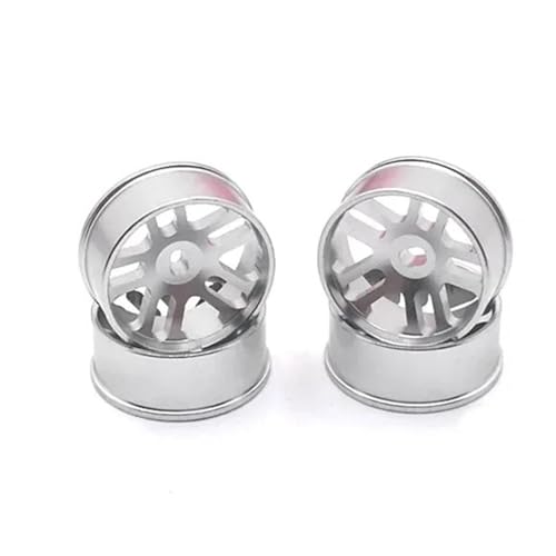 MKIUYVD RC Reifen Für WLtoys Für 284131K969 K989 Iw04m RC Auto Metall Upgrade Ersatzteile Modifizierte Drifträder Ersatz Rc Autoteile(White) von MKIUYVD
