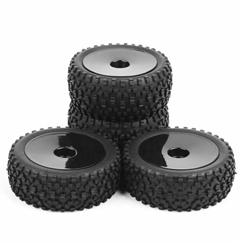 MKIUYVD RC Reifen Für Wltoys Für 144001 124019 104001 RC-Car-Upgrade-Teile Im Maßstab 1/10 1/12 1/14 Off-Road-Buggy 4 Stück 85 Mm Reifen Radreifen(Black,M4) von MKIUYVD