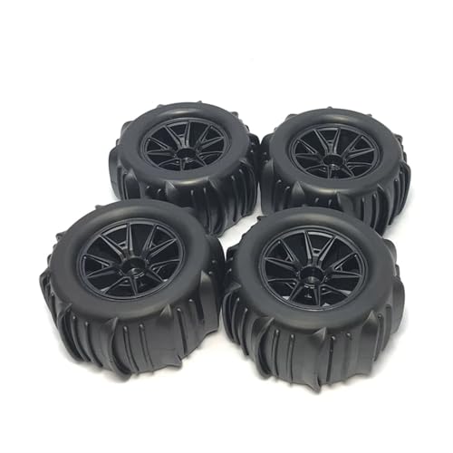 MKIUYVD RC Reifen Für Wltoys Für 144001 144010 144002 124016 124017 124018 124019 RC-Auto-Upgrade-Teile 4-teiliges 84-mm-Schnee-Sand-Reifen-Reifenrad von MKIUYVD