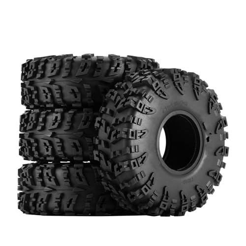 MKIUYVD RC Reifen Swamp Claw 120 * 42mm 1,9" Mud Wheel Reifen Für 1/10 RC Crawler Car (T1919) RC Zubehör Gummireifen rc Cars Upgrade Teile RC Reifen von MKIUYVD