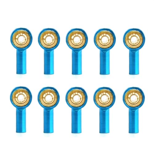 MKIUYVD RC Spielzeugautoteile 10 Stücke Metall M2 Link Spurstangenkopf Kugelgelenk Schnalle Lenkung Schubstange Spurstangenkopf Für RC Auto Boot Upgrade Teile Blau MKIUYVD RC Spielzeugautoteile 10 Stücke Metall M2 Link Spurstangenkopf Kugelgelenk Schnalle Lenkung Schubstange Spurstangenkopf Für RC Auto Boot Upgrade Teile Blau von MKIUYVD