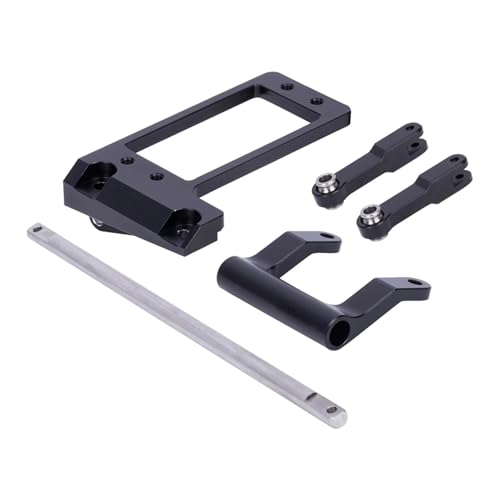 MKIUYVD RC Spielzeugautoteile Für Axial Für Capra 1/10 RC Autozubehör Ersatzteile Aluminiumlegierung Erhöhte Festigkeit Lenkservounterstützung(Black) von MKIUYVD