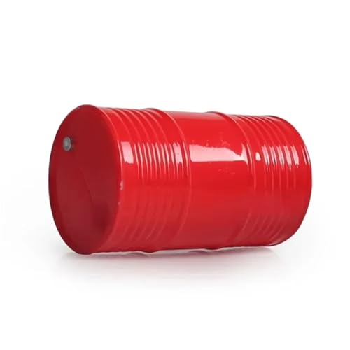 MKIUYVD RC Spielzeugautoteile Für Axial Für SCX10 Für TRX4 Für TRX6 CC01 TF2 RC Crawler Simulierte Dekorationen Garage Serie 1/10 Skala Öl Trommel Werkzeug(Red) von MKIUYVD