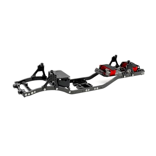 MKIUYVD RC Spielzeugautoteile Für Axial Für SCX10 II Für Rock 1/10 Off Road Truck RC Crawler Kohlefaserträger 4 Mm Metallauto Für Fahrgestellrahmen Body Kit Teile(Black) von MKIUYVD
