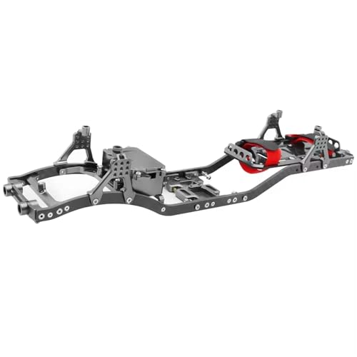 MKIUYVD RC Spielzeugautoteile Für Axial Für SCX10 II Für Rock 1/10 Off Road Truck RC Crawler Kohlefaserträger 4 Mm Metallauto Für Fahrgestellrahmen Body Kit Teile(Gray) von MKIUYVD