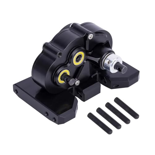 MKIUYVD RC Spielzeugautoteile Für Axial Für SCX10 II Für VS4-10 Für LCG 1/10 RC Crawler Auto Aluminium Leichte Getriebe OD-3 Overdrive Getriebe(Black) von MKIUYVD