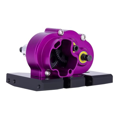 MKIUYVD RC Spielzeugautoteile Für Axial Für SCX10 II Für VS4-10 Für LCG 1/10 RC Crawler Auto Aluminium Leichte Getriebe OD-3 Overdrive Getriebe(Purple) von MKIUYVD