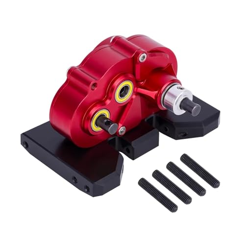 MKIUYVD RC Spielzeugautoteile Für Axial Für SCX10 II Für VS4-10 Für LCG 1/10 RC Crawler Auto Aluminium Leichte Getriebe OD-3 Overdrive Getriebe(Red) von MKIUYVD