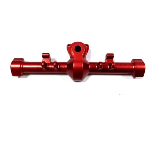MKIUYVD RC Spielzeugautoteile Für Axial Für SCX24 1/24 RC Autozubehör Ersatzteile Aluminiumlegierung Upgrade Hinterachsgehäuse(Red) von MKIUYVD