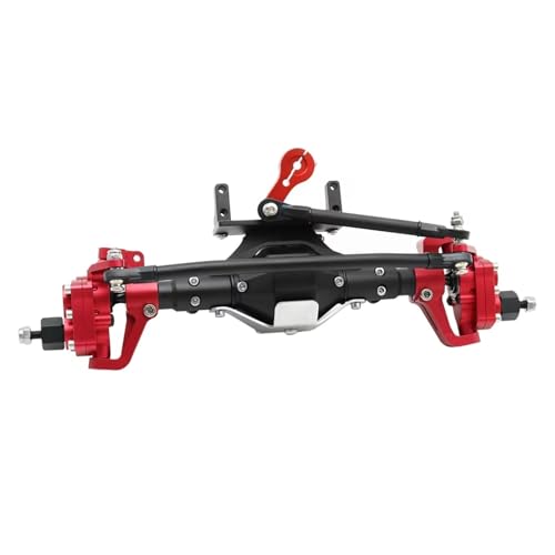 MKIUYVD RC Spielzeugautoteile Für Axial SCX10 II 90046 90047 D90 1/10 RC Für Rock Crawler Vorder- Und Hinterportalachse CNC-Aluminiumlegierung Eloxiert(Red,Front) von MKIUYVD